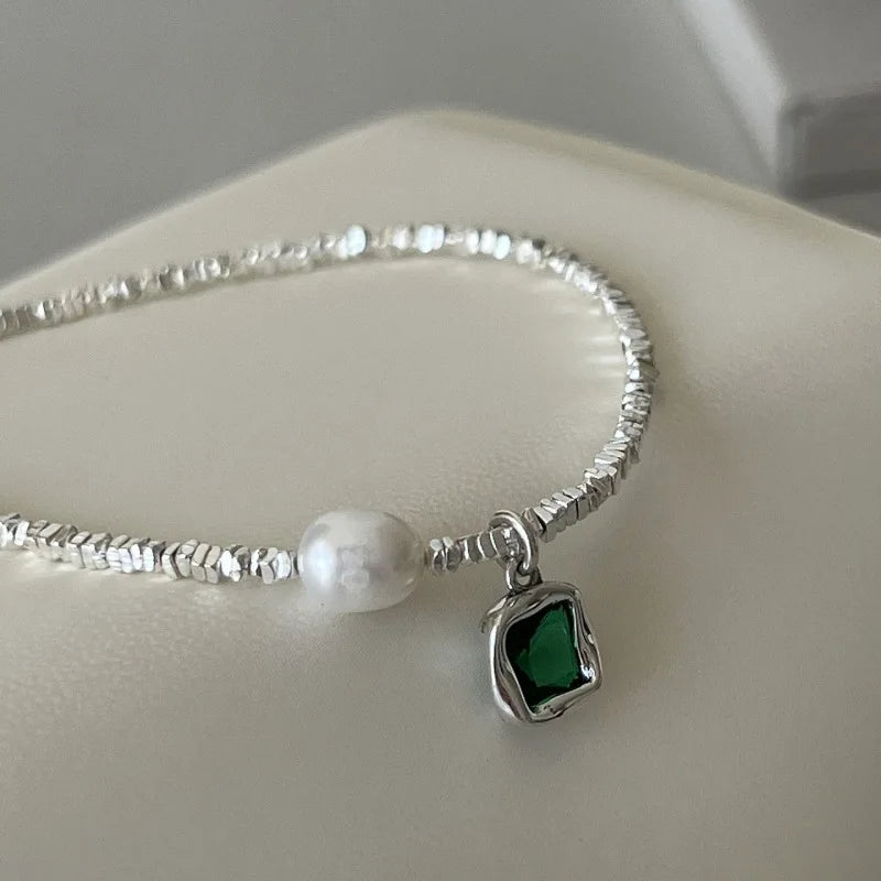 Emerald Green Necklace Versatile Collar