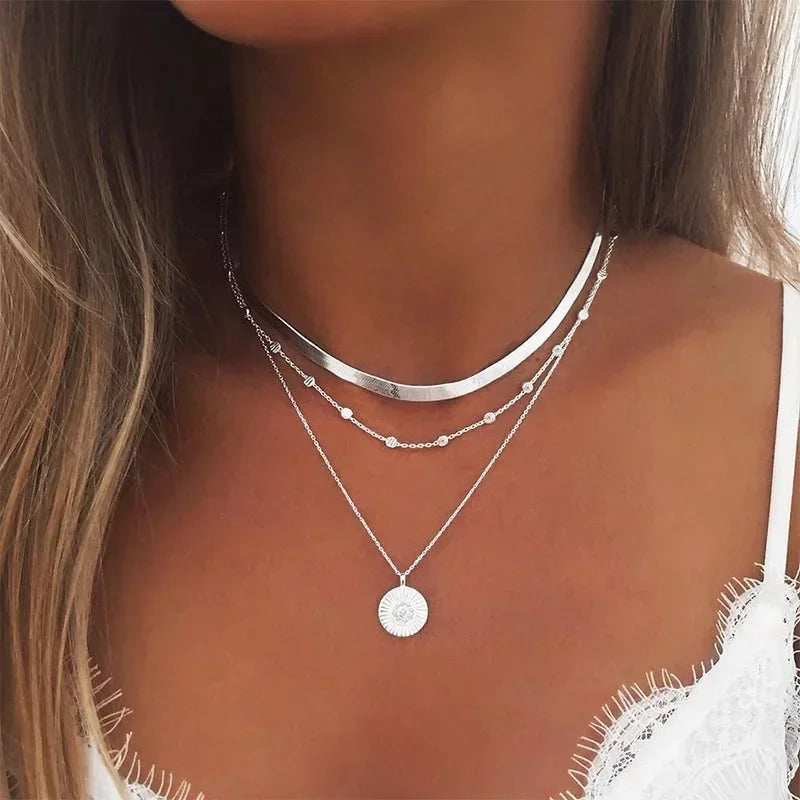 The Celestia Silver Layered Trio