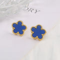 Golden Blossom Charm Bracelet Five Leaf Flower Petal
